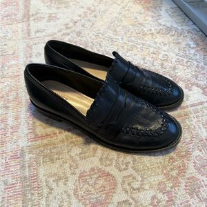 schutz lenon leather loafers